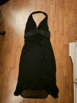 Black halter dress