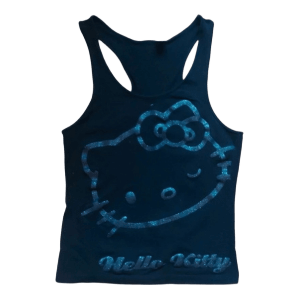Black Hello Kitty tank top