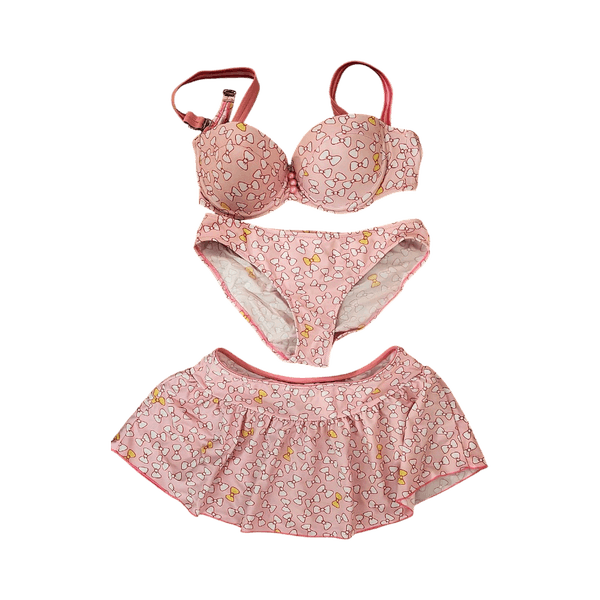 Söpö bikini setti pinkki kukka koko 170/95 (aasialainen koko)