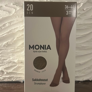 Monia / Sukkahousut / 3 paris / Ruskea  / Koko 36-44 / UUDET!