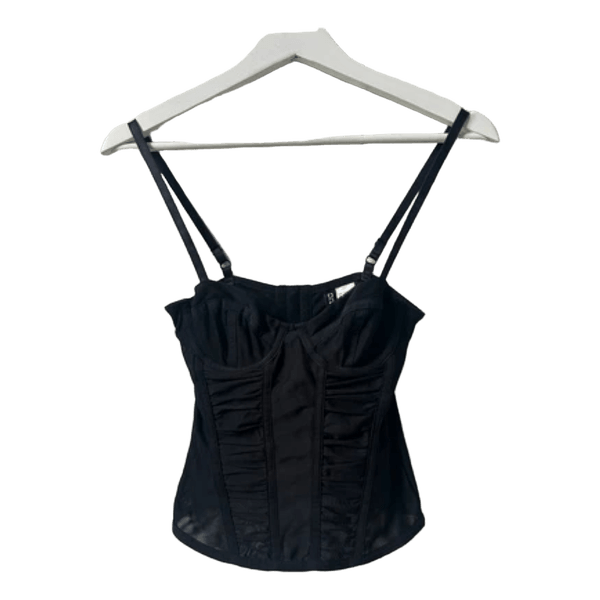 Sort korset top