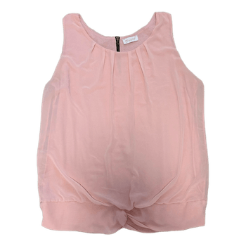 Pink sleeveless chiffon top
