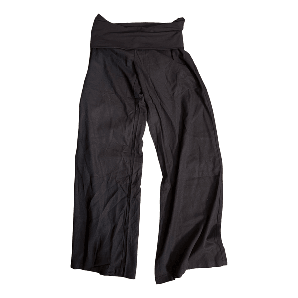 Bershka dark blue wide leg trousers