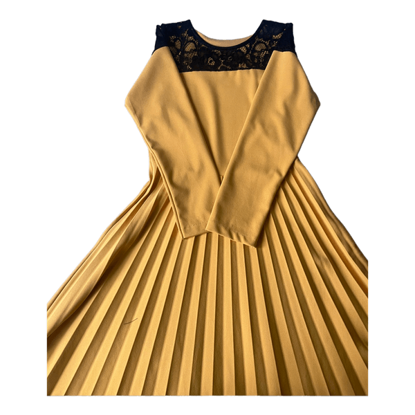 Yellow long sleeve dress