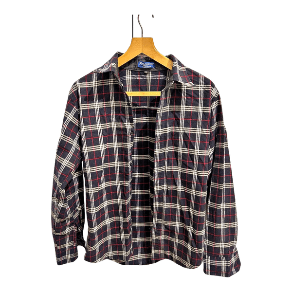 Black plaid flannel shirt
