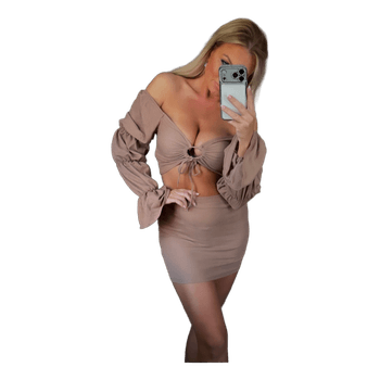 Beige two piece set