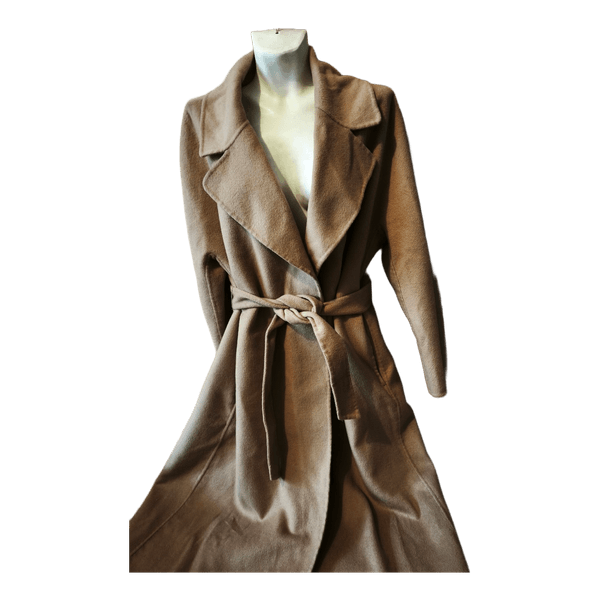 Beige wool blend coat