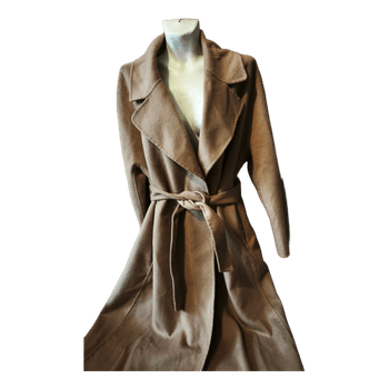 Beige wool blend coat