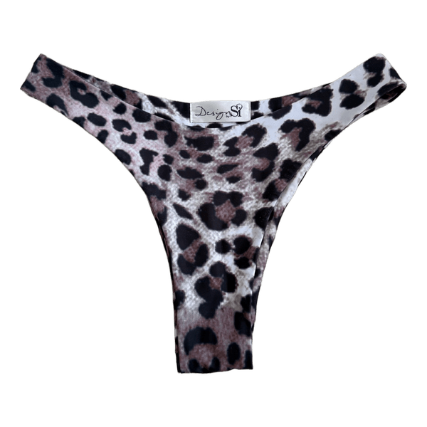 Leopard print bikini bottoms