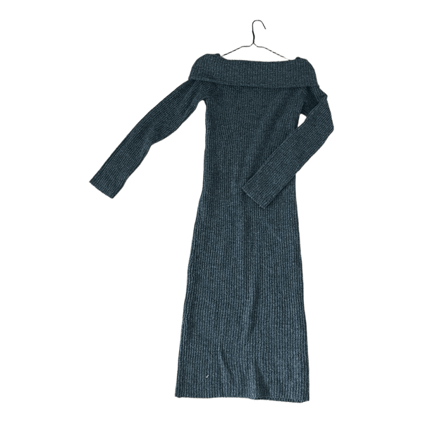 Harmaa ribbineulemekko H&M