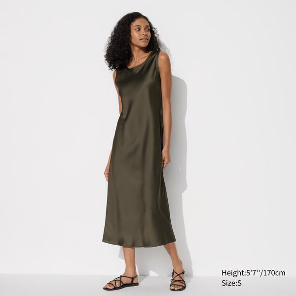 Satin Dress Sleeveless