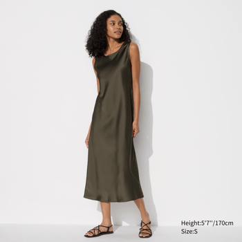 Satin Dress Sleeveless
