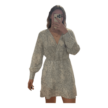 Blue floral mini dress