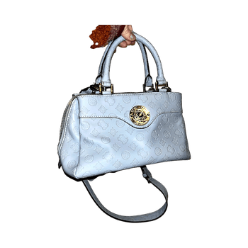 guess dayane satchel bag baby blue