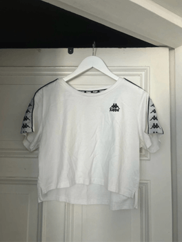 Kappa White Cropped Top / Size M