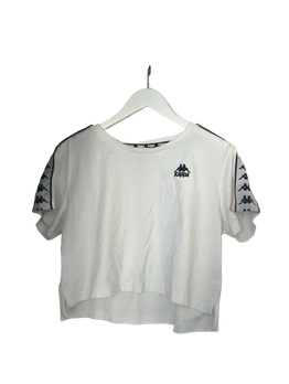 Kappa White Cropped Top / Size M 