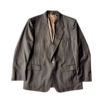 Vintage Striped Wool Blazer Yves Saint Lauren 