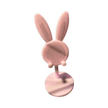 Pink bunny phone stand