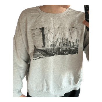Grey Manhattan graphic sweatshirt