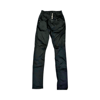 Mustat korkeavyötäröiset farkut