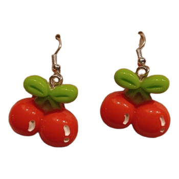 Cherry dangle earrings