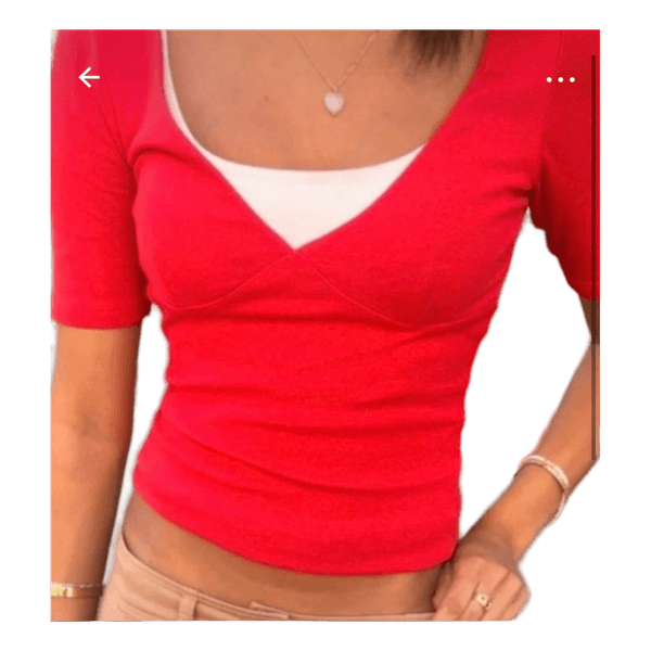 Rød t-shirt