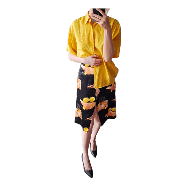 Vintage/100%silk top