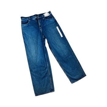Uniqlo wide straight jeans - siniset suorat farkut