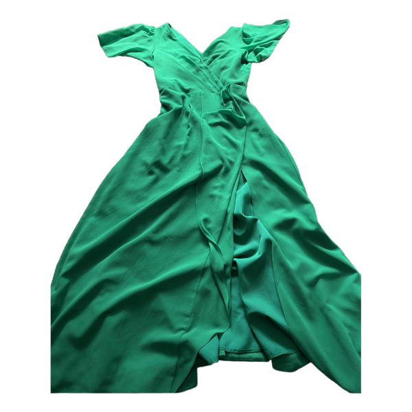 Green long dress