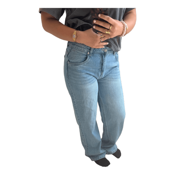 nye Lyseblå jeans i denim