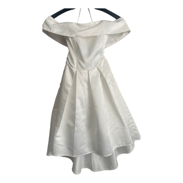 White off-shoulder dress