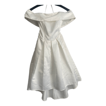 White off-shoulder dress