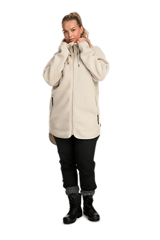 Beige long vest