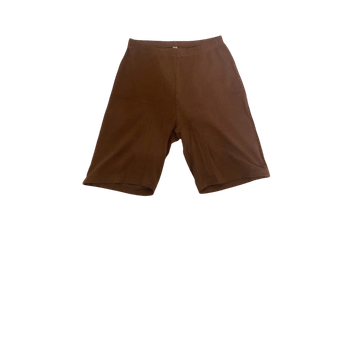 Ruskeat bikershortsit
