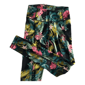 Floral print sports leggings
