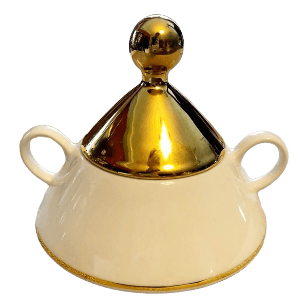Arabia sokerikko. Harlekin gold , lnkeri  leivo