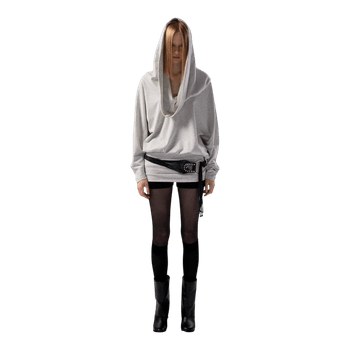 Racer worldwide Grey hooded dress (sold out in original page!!)