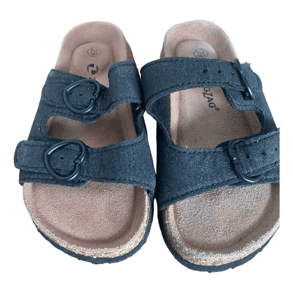Sorte Zigzag sandaler