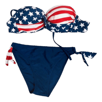 USA flag print bikini