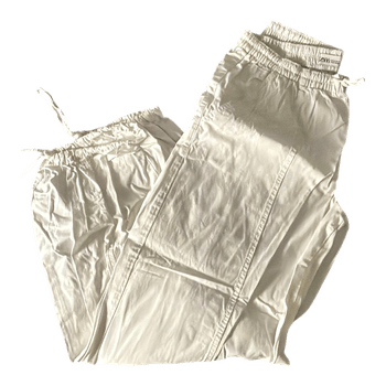 White Zara joggers