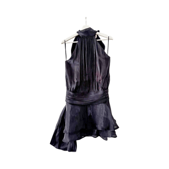 Gina tricot open back frill dress