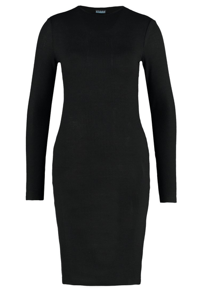 Black knitted dress