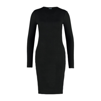 Black knitted dress