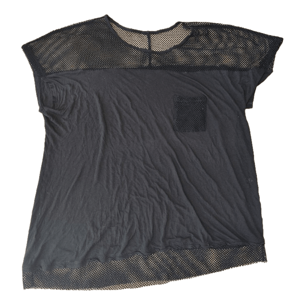 Black mesh panel top