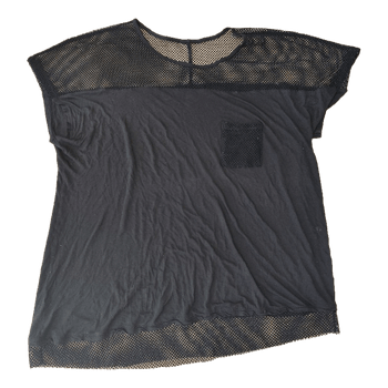 Black mesh panel top