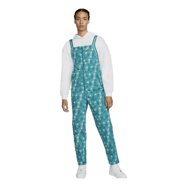 Nike Serena Design Printed Tennis Jumpsuit Aqua XS DJ1151-367 New Without Tags