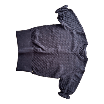 Navy knitted sweater