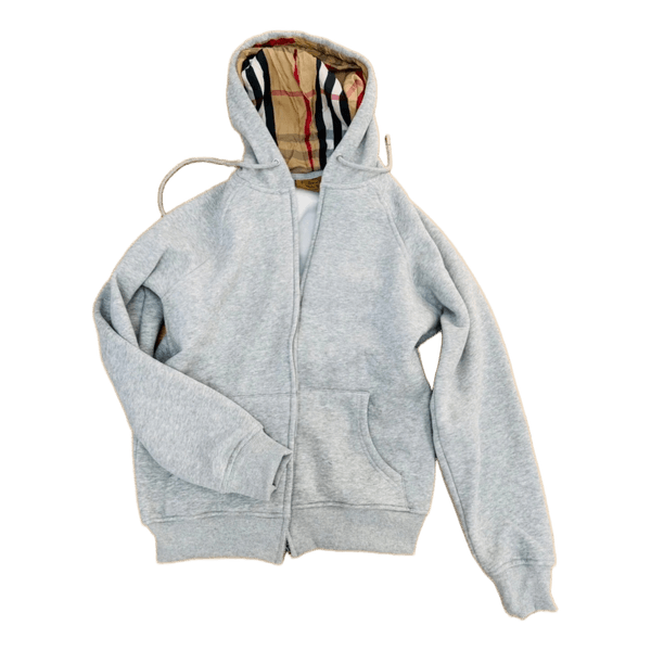 Grey Burberry hoodie