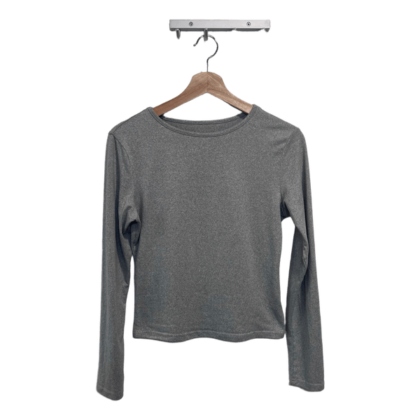 Grey long sleeved top