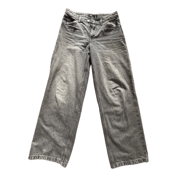 Grey wide leg jeans